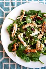 Spinach Salad with Grilled Chicken 